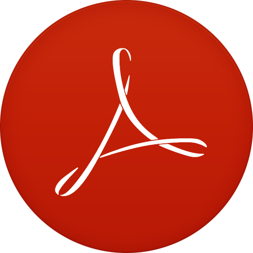 Adobe Reader Free Png Icon Download (red, maroon, chocolate, black)