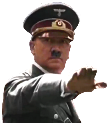 Adolf Hitler Png File (black, white)