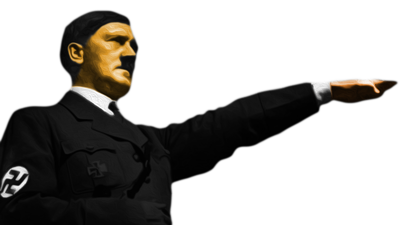 Adolf Hitler Png Image (black, white)