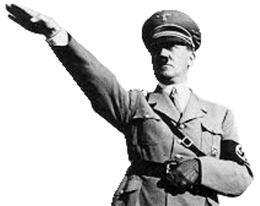 Adolf Hitler Transparent Png (black)