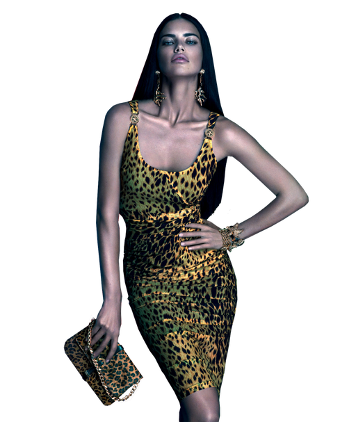 Adriana Lima Transparent Background (black)