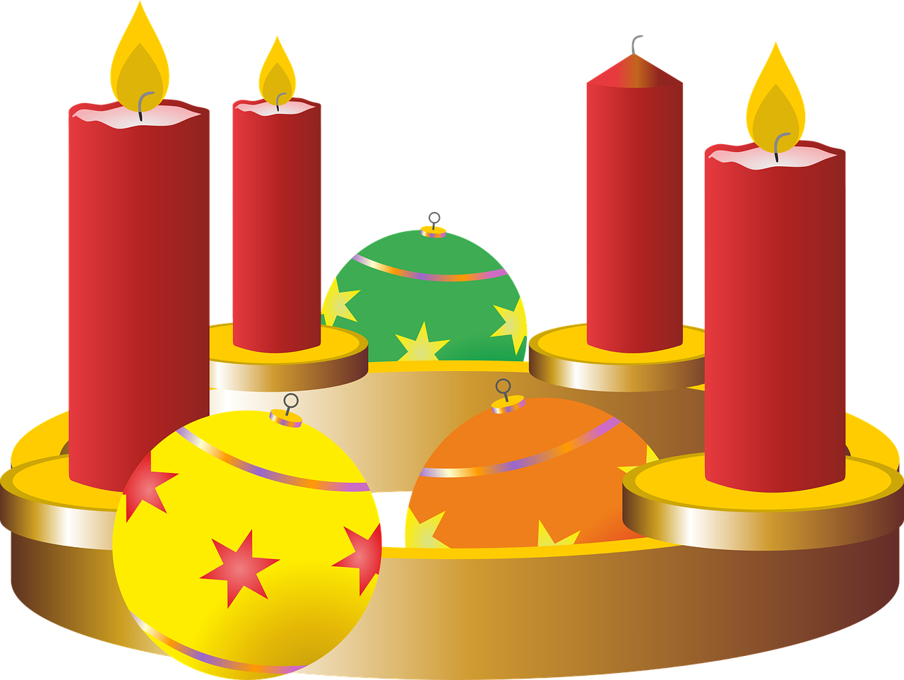 Advent Candle Png Image (teal, yellow, black, maroon, chocolate)