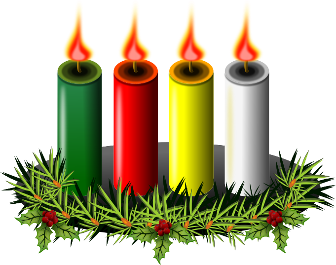 Advent Candle Png Photos (white, black, gold, maroon, red)