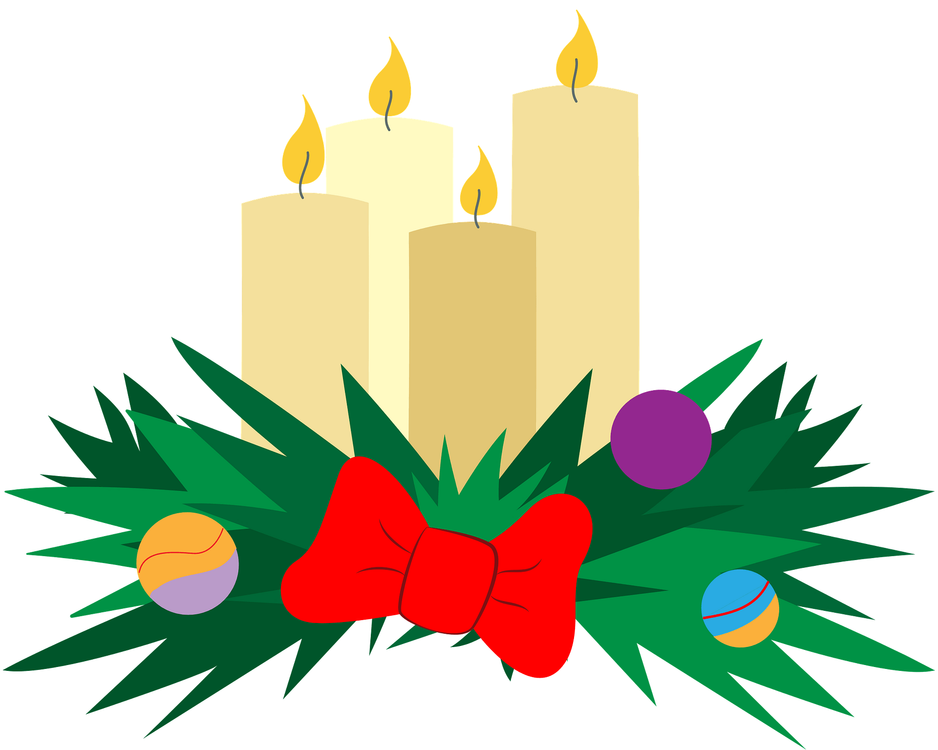 Advent Candle Png Pic (teal, pink, red, salmon, gray)