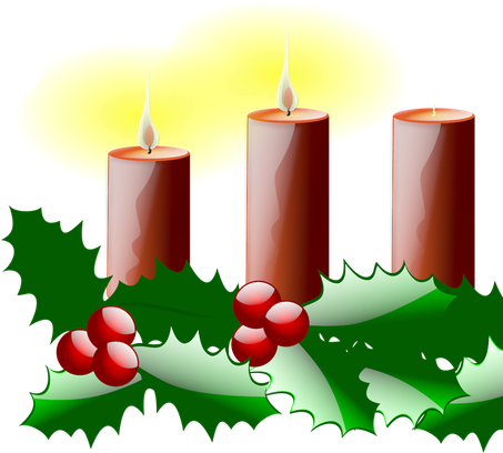 Advent Candle Png Picture (green, maroon, black, yellow)