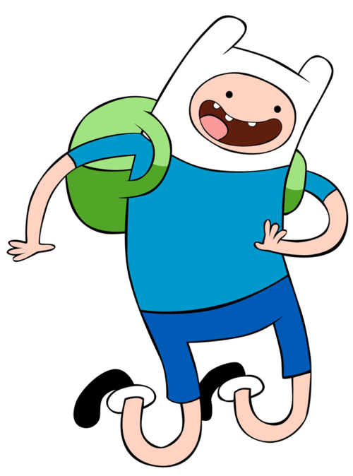 Adventure Time Finn Transparent Background (teal, white, black, pink, olive)