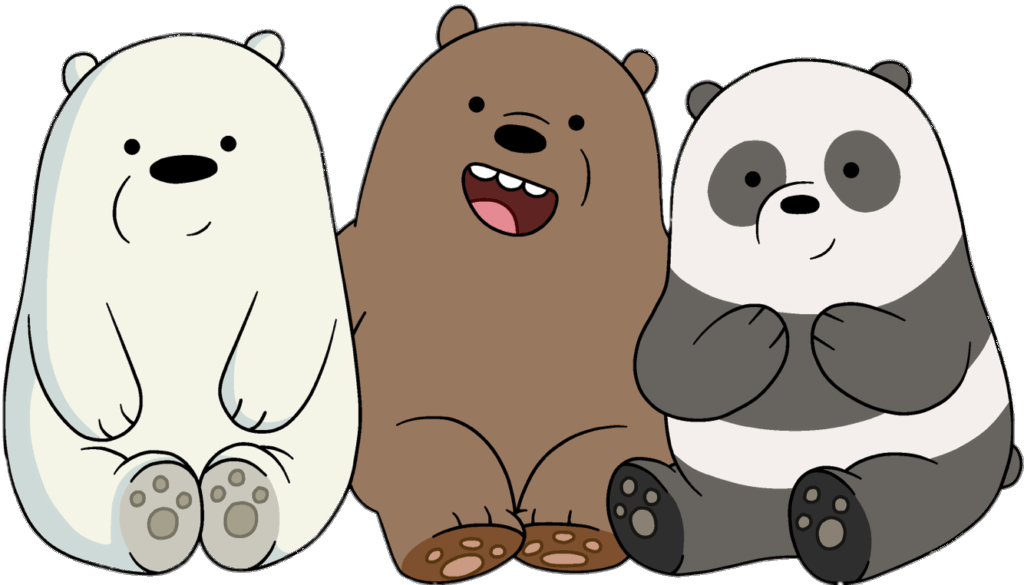 We Bare Bears Png Clipart (gray, beige)