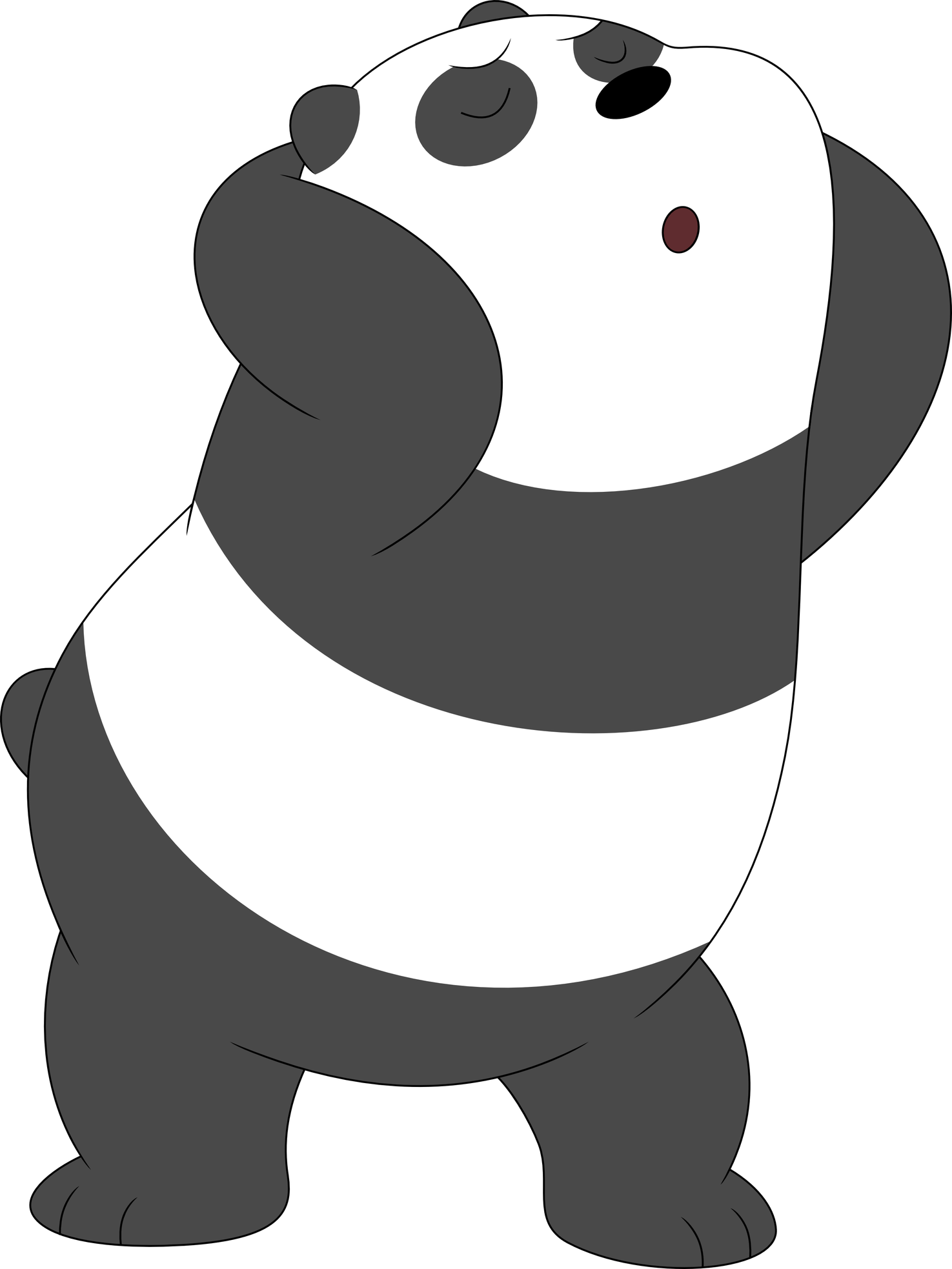 We Bare Bears Png Hd (indigo, black, gray, white)