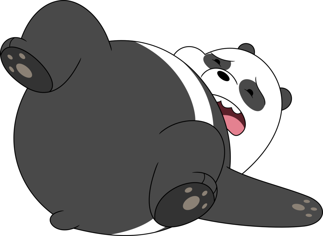 We Bare Bears Png Isolated File (indigo, black, gray, white)