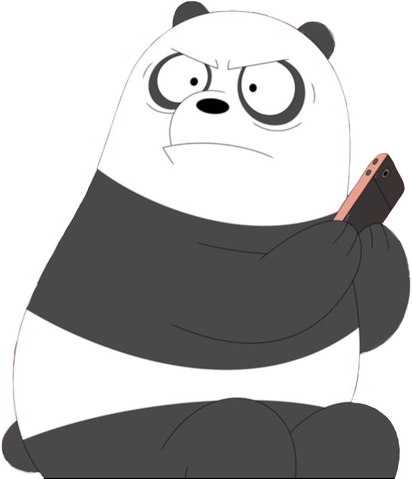 We Bare Bears Png Isolated Pic (indigo, black, white)