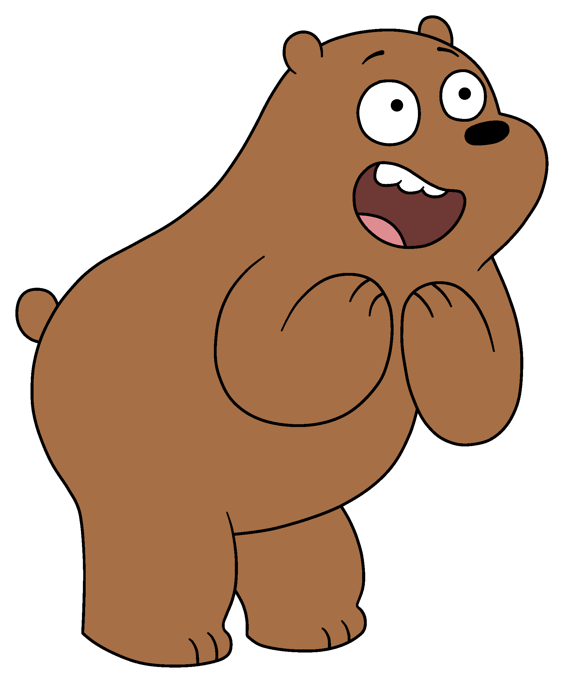 We Bare Bears Png Picture (gray, chocolate, white)