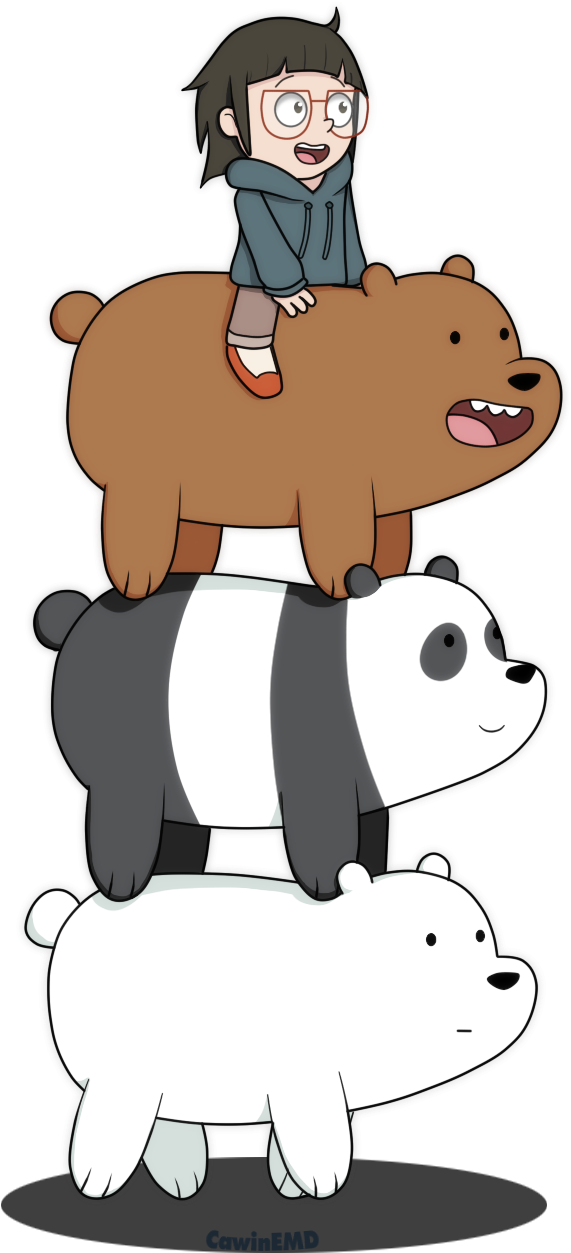 We Bare Bears Png Transparent (black, gray, chocolate, white)