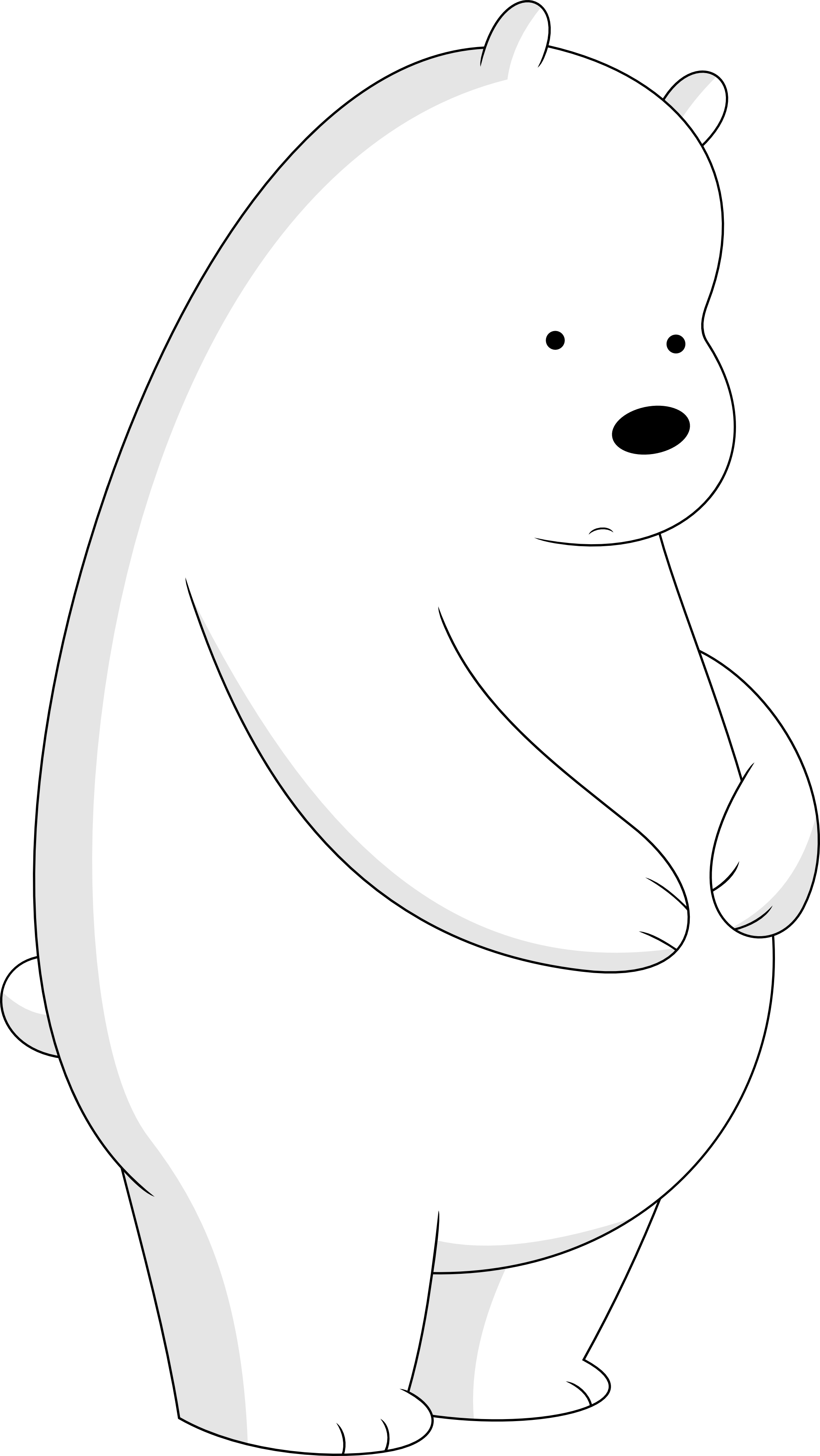 We Bare Bears Png (lavender, white)