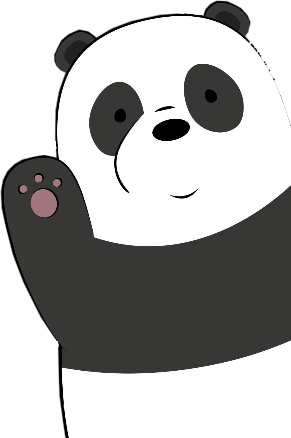 We Bare Bears Transparent Png (indigo, black, white)