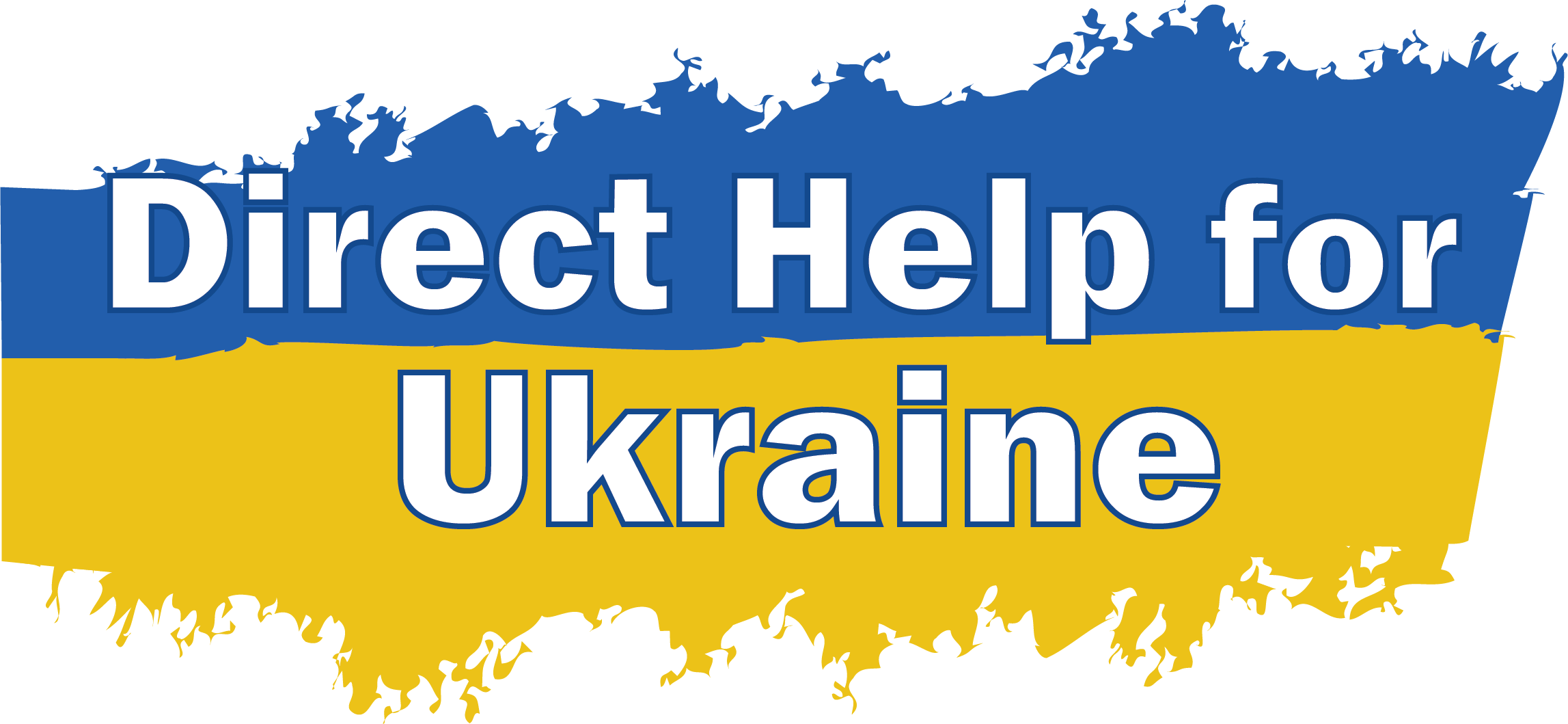 We Support Ukraine Flag Png Cutout (gold, teal, white)