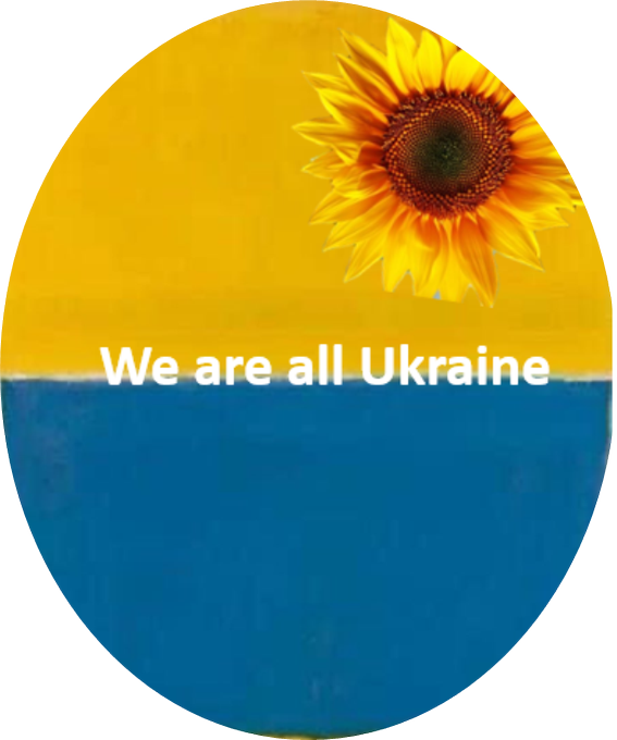 We Support Ukraine Flag Png Pic (teal, orange, white)