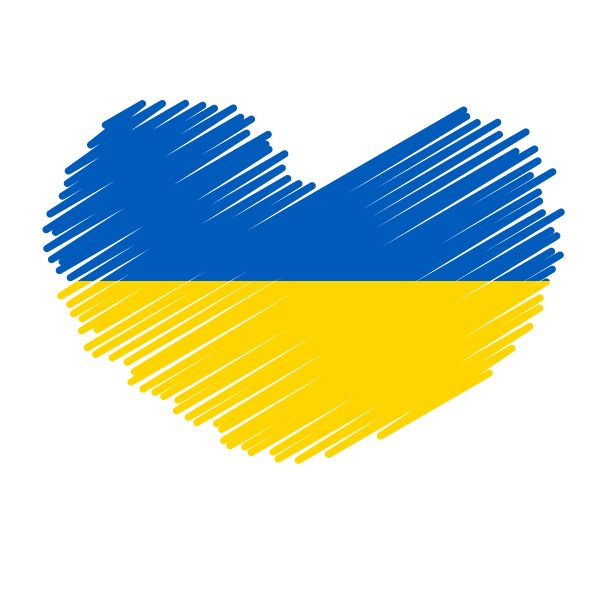 We Support Ukraine Flag (gold, black, teal)