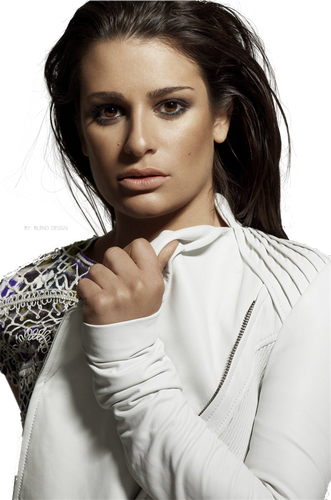 Lea Michele Png File (lavender, black)