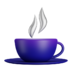 Tea Cup Coffee Drink Icon Free Png Icon Download (silver, white, navy, black, lavender)