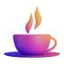 Tea Cup Coffee Drink Icon Free Transparent Png Icon Download (salmon, indigo, white, black, purple)