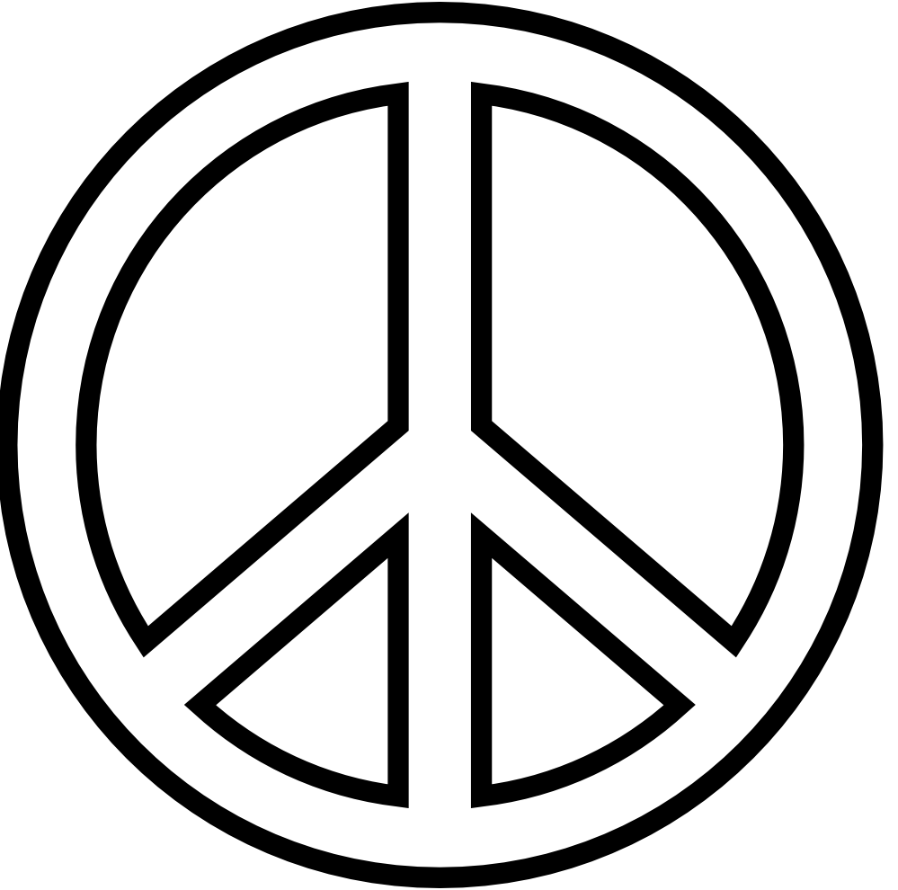 Peace Png File (white, indigo, gray, black)