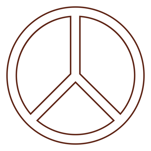 Peace Symbol Png Clipart (black, maroon)