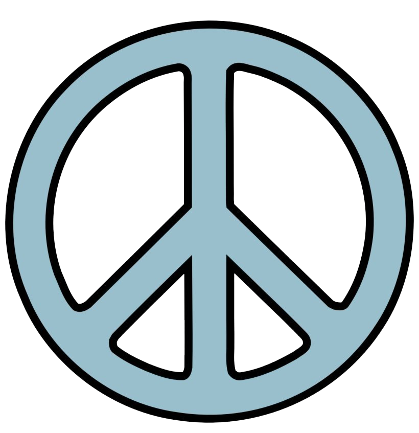 Peace Symbol Png Transparent Image (white, silver, black)