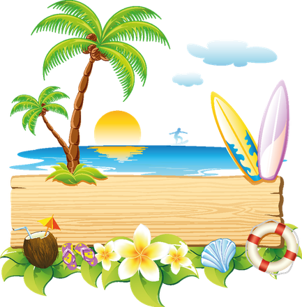 Beach Cartoon Png Clipart (white, pink, greenish blue, black)