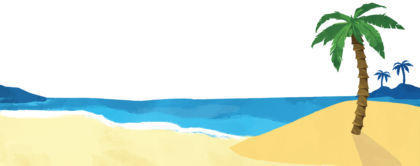 Beach Cartoon Transparent Png (beige, gray, pink)