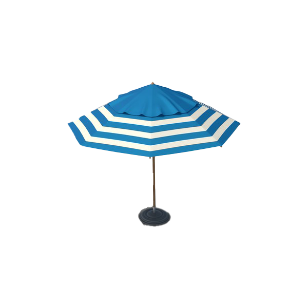 Beach Umbrella Download Png Image (teal, white)