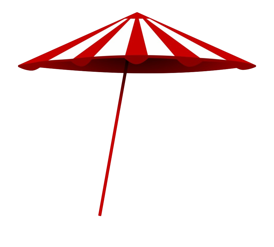 Beach Umbrella Png Transparent Image (red, maroon, white)