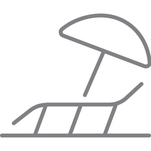 Beach Seat Free Png Icon (black, gray)