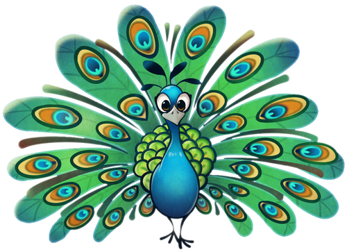 Peacock Transparent Isolated Images Png (black, teal, navy)