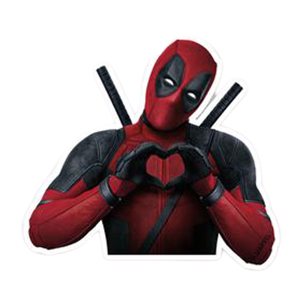 Dead Pool Png Isolated Photo (black, white)