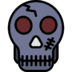 Head Death Horror Skull Halloween Icon Free Nobackground Png Icon Download (gray, black, maroon)