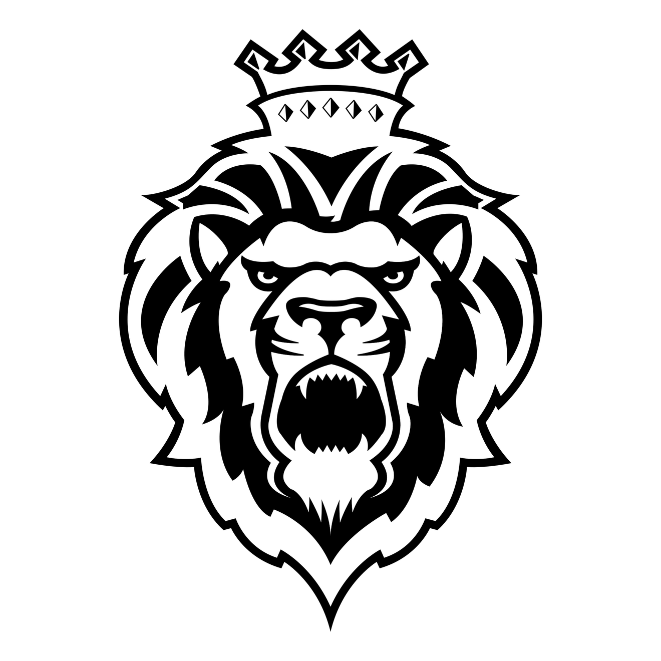 Reading Royals Png File (black, white)