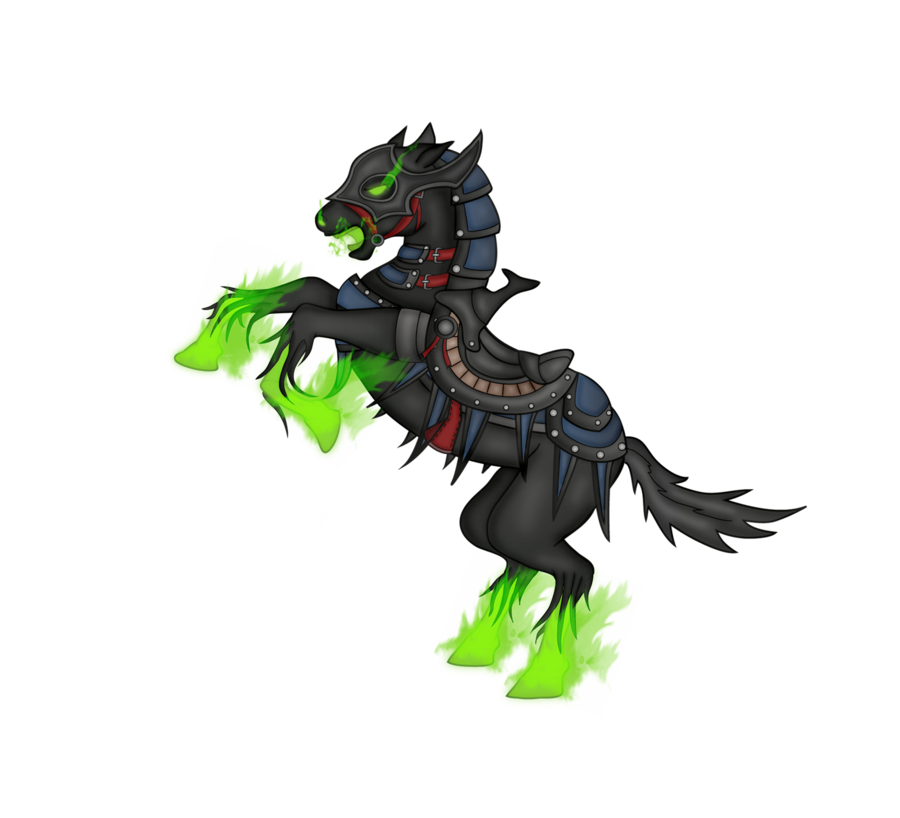 Headless Horseman Transparent Background (indigo, black, olive)