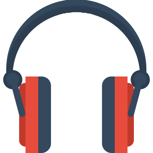 Headphone Png File (teal, black, chocolate, indigo)