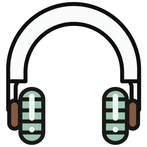 Headphone Free Png Icon Download (white, black)