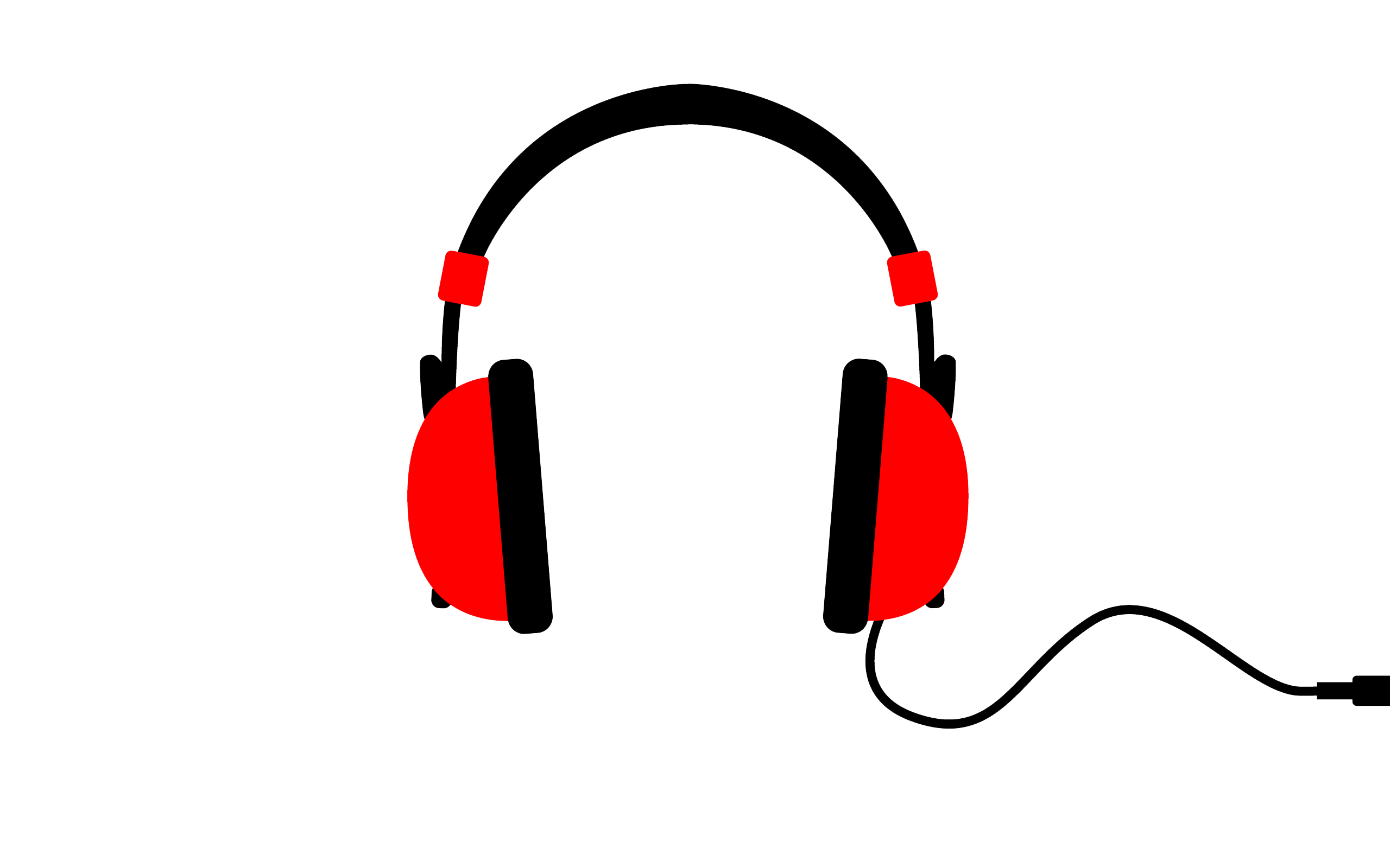 Headphones Png Clipart (white, red, gray, lavender, black)