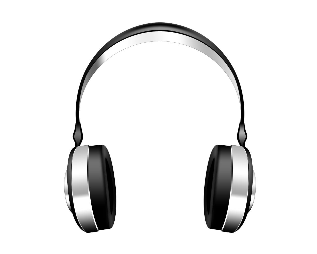 Headphones Png Image (white, gray, lavender, black, silver)