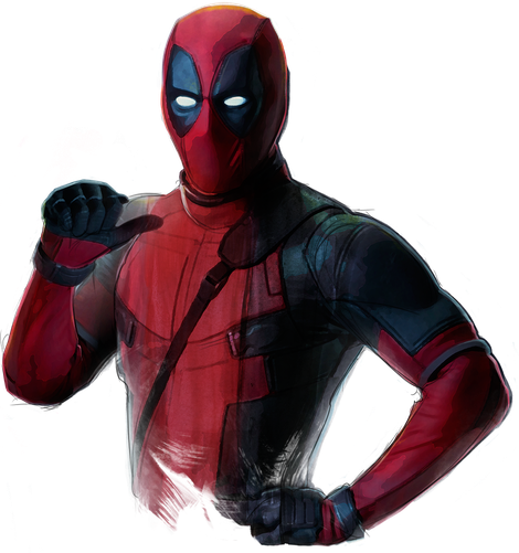 Deadpool Movie Png Hd (black)