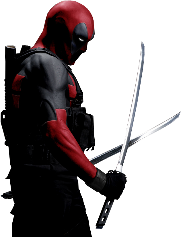 Deadpool Movie Png Isolated Transparent (black)