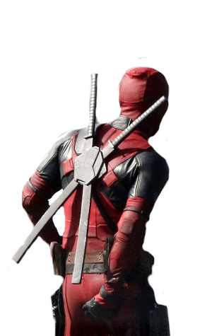 Deadpool Movie Transparent Png (black)