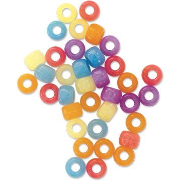 Beads Png Pic (orange, black)