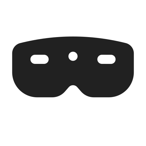 Headset Vr Filled Icon Free Transparent Png Icon Download (black)