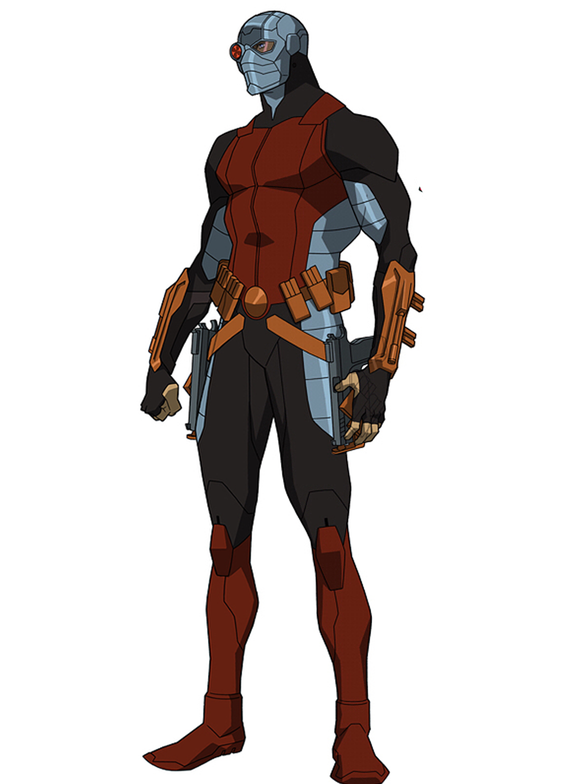 Deadshot Png File (gray, black, white, maroon, silver)