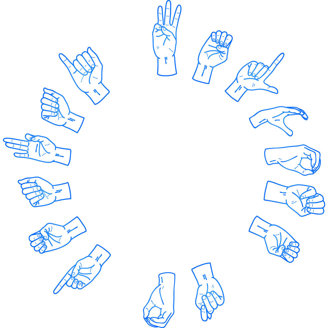 Deaf Png Clipart (black)