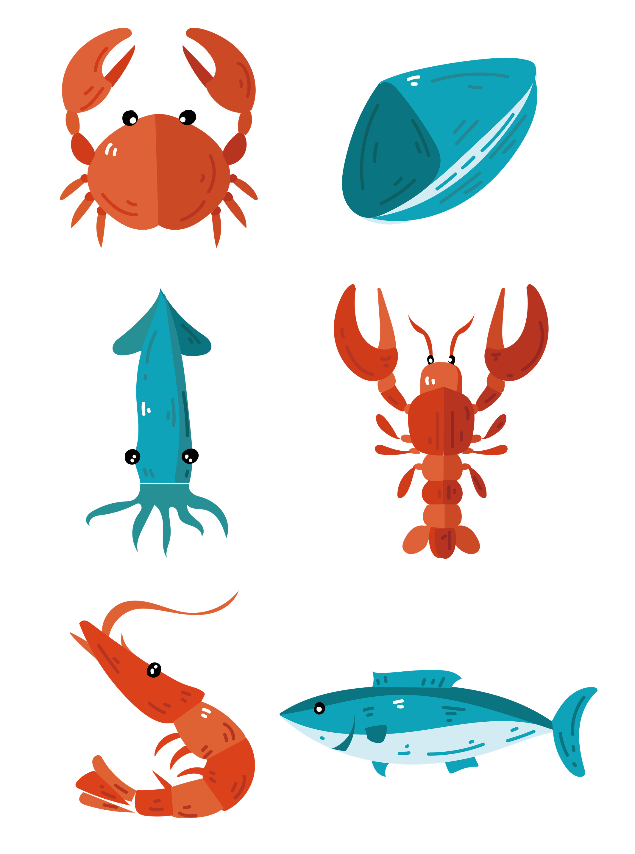 Seafood Png Hd (black, chocolate, teal)