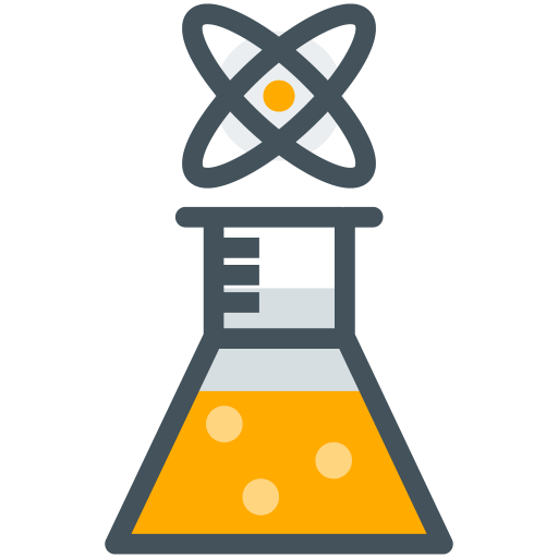 Beaker Atom Icon Free Transparent Png Icon Download (gray, orange, black, lavender)